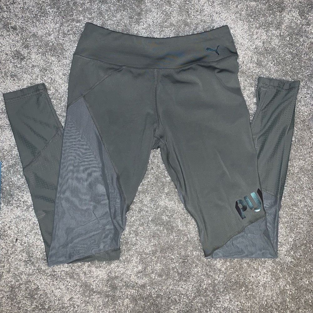 Green Puma leggings